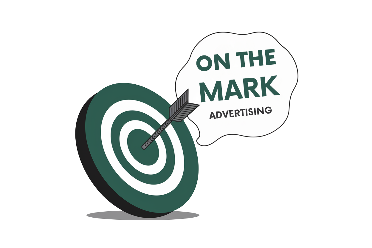On the Mark Advertising Logo